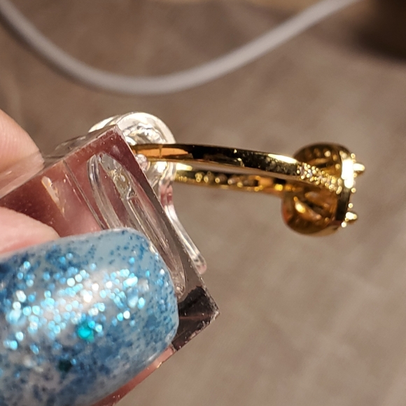 🆕️💍Gold plated sterling silver CZ RING - Picture 6 of 6